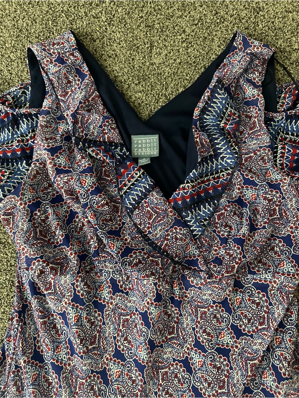 Rabbit Rabbit Rabbit Purple and Navy Maxi Dress - Picture 5 of 8